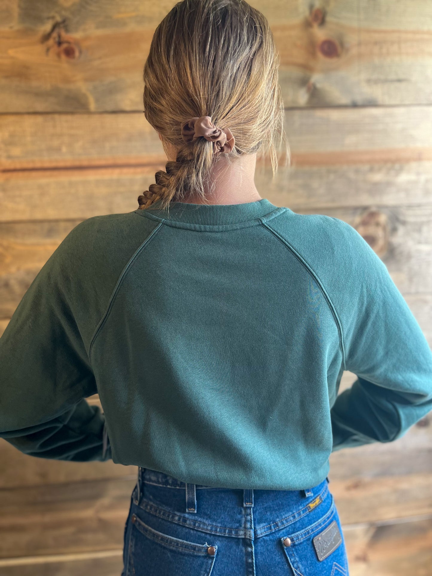 Wanderlust Sage green Crewneck