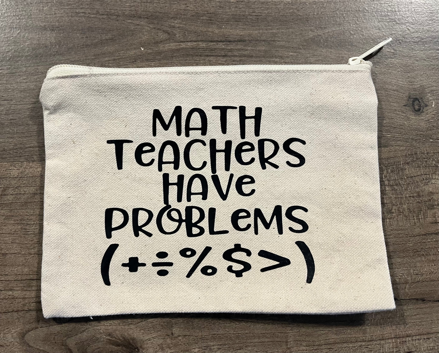 Math Teacher Gift- Zipper Pouch