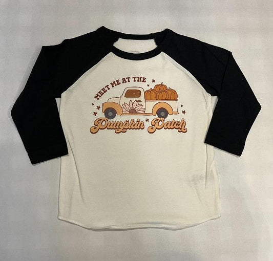 YOUTH Take Me To The Pumpkin Patch baseball Tee